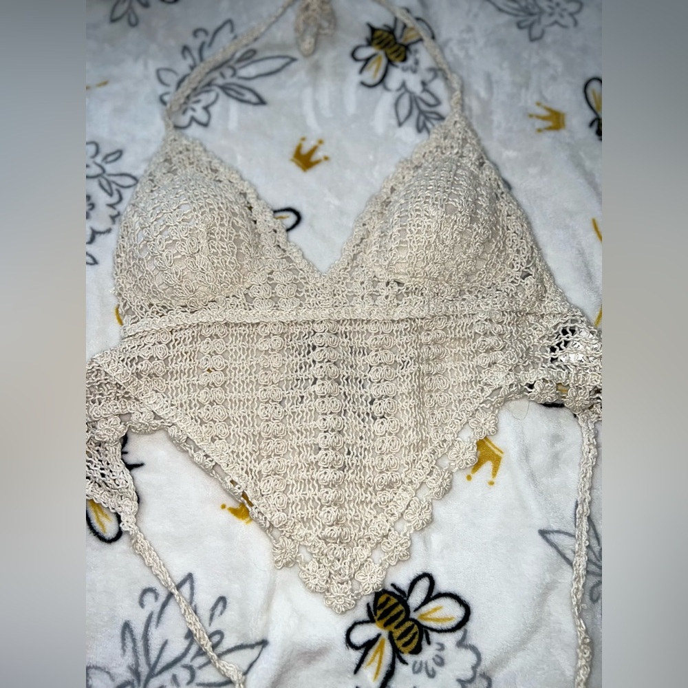 SHEIN HALTER TOP beige